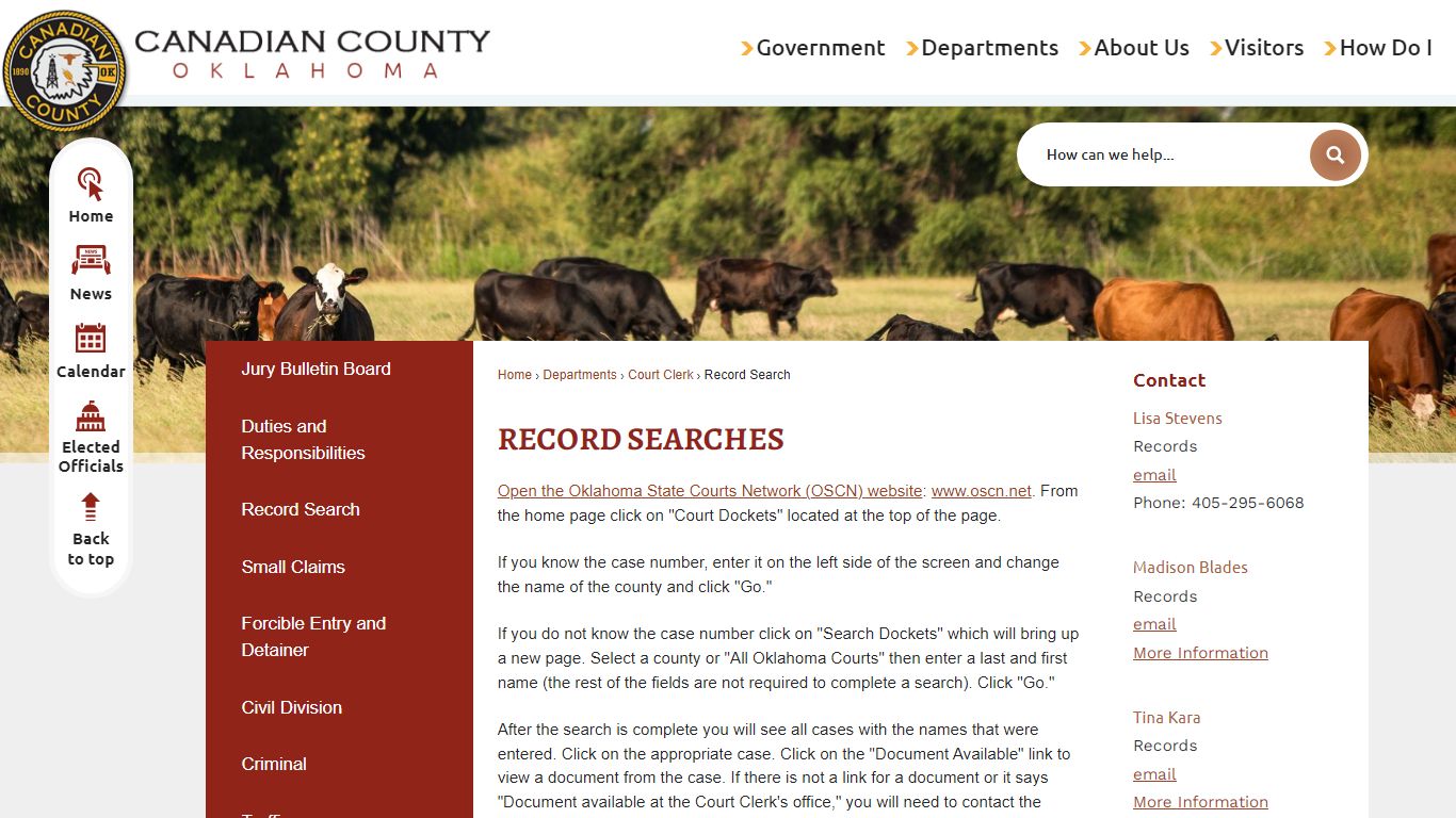 Record Searches | Canadian County, OK - Official Website